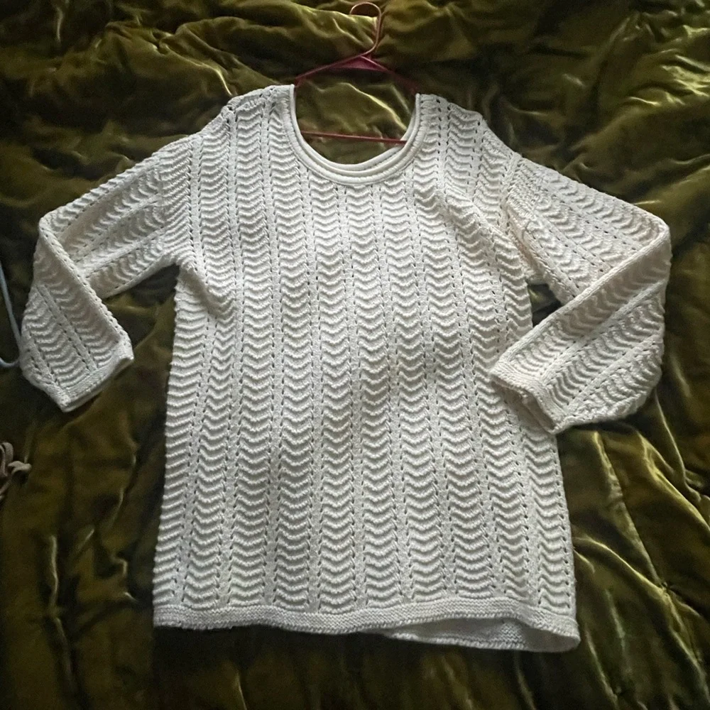 Vintage cream sweater - Picture 2 of 4